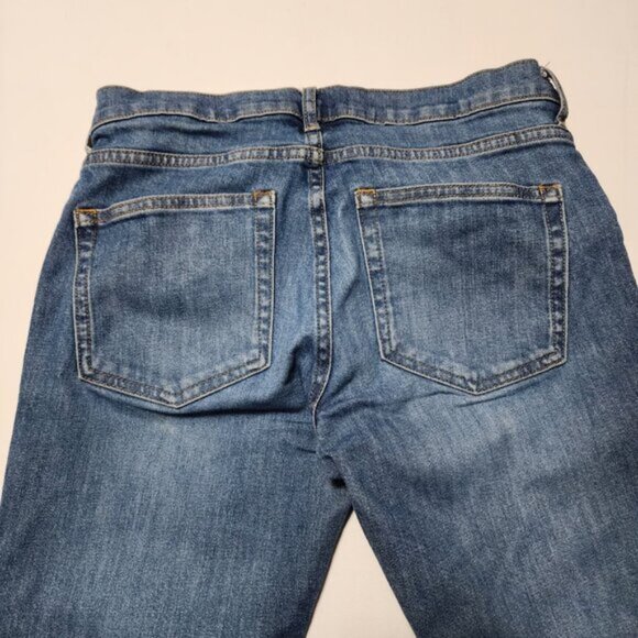 Everlane Medium Wash Stretch Denim Mid Rise Slim Ankle Jeans - Picture 3 of 8